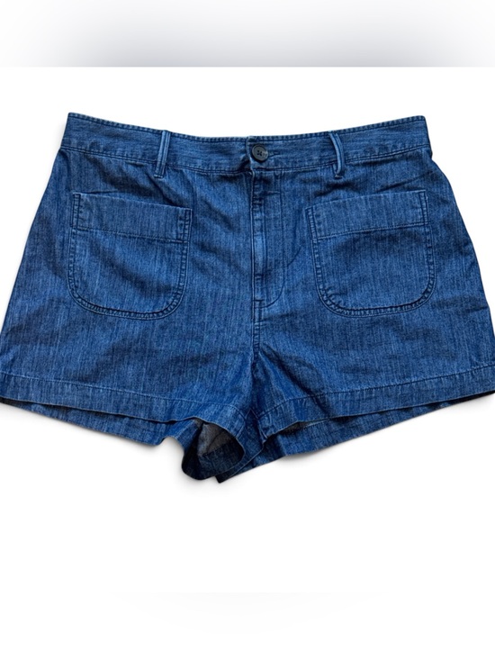 Free Assembly Pants - Free Assembly Women’s Denim patchwork Pocket Shorts - Blue